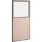 Global Industrial Office Partition Panel With Partial Window, 36-1/4W x 96H, Tan 695788WTN - alternate 1